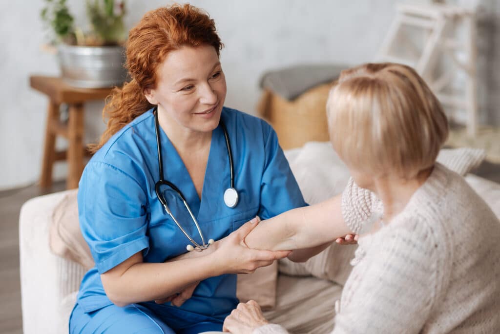 Skilled nursing care helps seniors better take care of their skin.